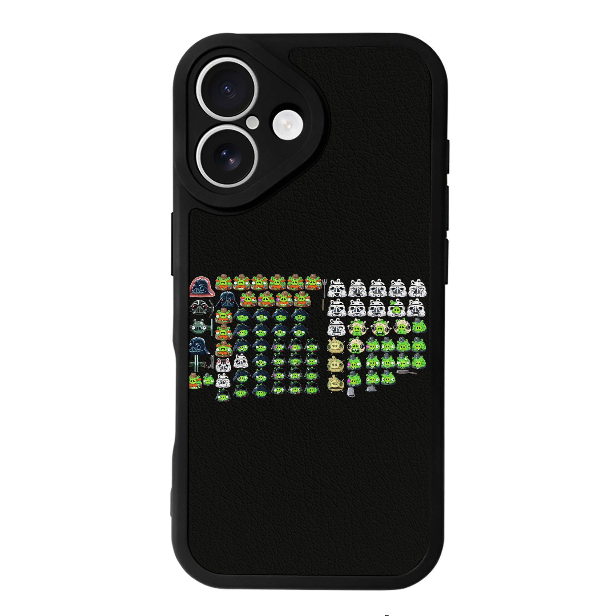 （画像用） Angry Birds アングリーバード 【iPhone 16シリーズ対応】シリコンスマホケース（レザー調） 材質：シリコン